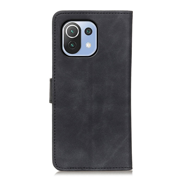 For Xiaomi Mi 11 Lite 5G / 4G KHAZNEH Retro Texture Horizontal Flip Leather Case with Holder & Card Slots & Wallet(Black) - Xiaomi Cases by buy2fix | Online Shopping UK | buy2fix