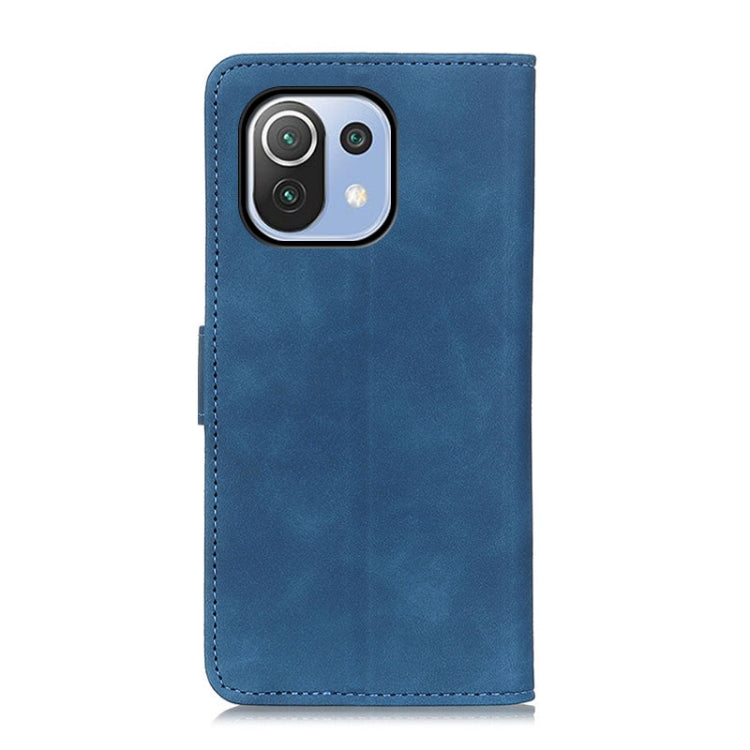 For Xiaomi Mi 11 Lite 5G / 4G KHAZNEH Retro Texture Horizontal Flip Leather Case with Holder & Card Slots & Wallet(Blue) - Xiaomi Cases by buy2fix | Online Shopping UK | buy2fix