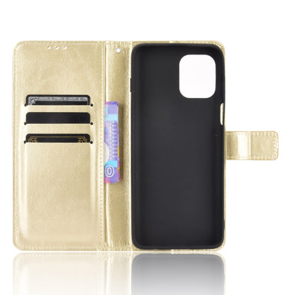 For Motorola Edge S / Moto G100 Retro Crazy Horse Texture Horizontal Flip Leather Case with Holder & Card Slots & Lanyard(Gold) - Motorola Cases by buy2fix | Online Shopping UK | buy2fix
