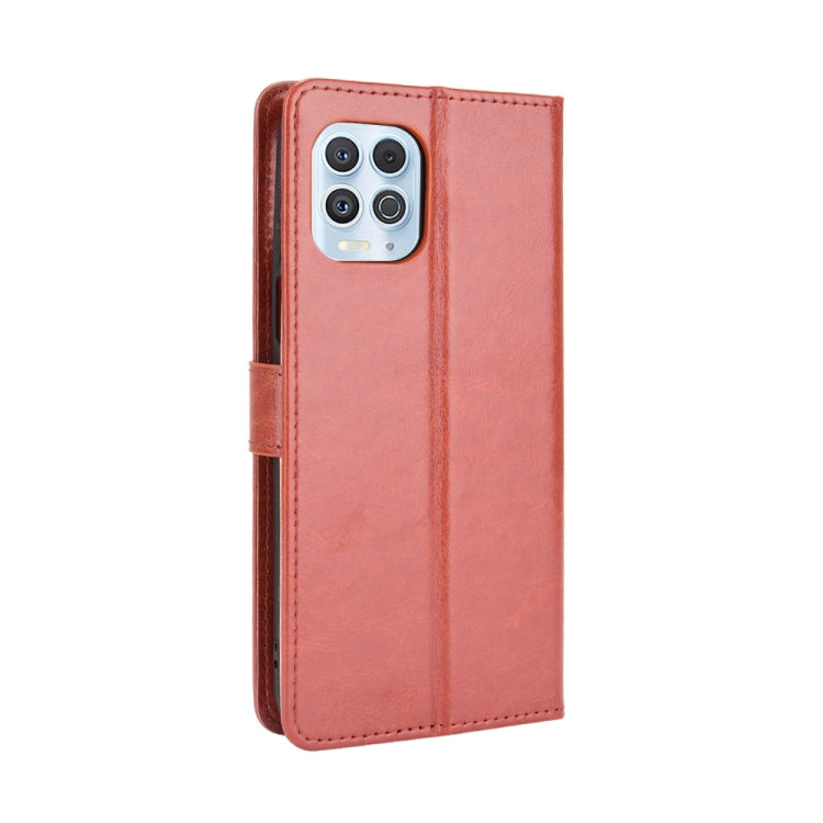 For Motorola Edge S / Moto G100 Retro Crazy Horse Texture Horizontal Flip Leather Case with Holder & Card Slots & Lanyard(Brown) - Motorola Cases by buy2fix | Online Shopping UK | buy2fix