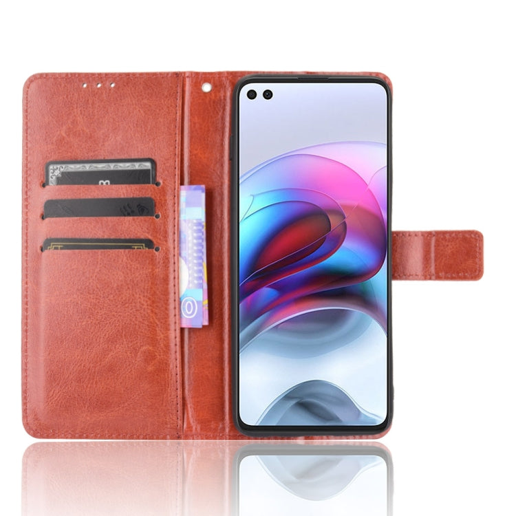 For Motorola Edge S / Moto G100 Retro Crazy Horse Texture Horizontal Flip Leather Case with Holder & Card Slots & Lanyard(Brown) - Motorola Cases by buy2fix | Online Shopping UK | buy2fix