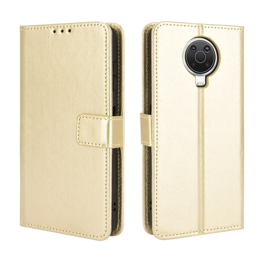 For Nokia G20 / G10 / 6.3 Retro Crazy Horse Texture Horizontal Flip Leather Case with Holder & Card Slots & Lanyard(Gold) - Nokia Cases by buy2fix | Online Shopping UK | buy2fix