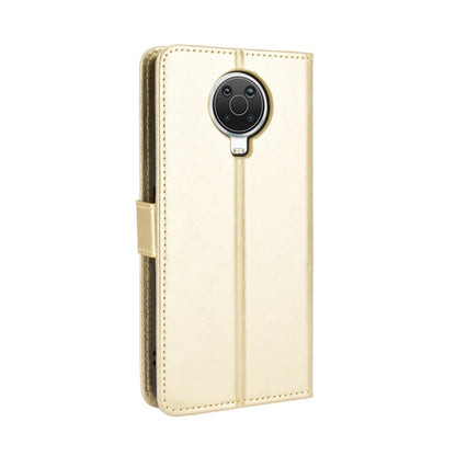 For Nokia G20 / G10 / 6.3 Retro Crazy Horse Texture Horizontal Flip Leather Case with Holder & Card Slots & Lanyard(Gold) - Nokia Cases by buy2fix | Online Shopping UK | buy2fix