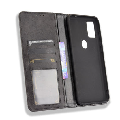 For Ulefone Note 11P Magnetic Buckle Retro Crazy Horse Texture Horizontal Flip Leather Case with Holder & Card Slots & Photo Frame(Black) - Ulefone Cases by buy2fix | Online Shopping UK | buy2fix