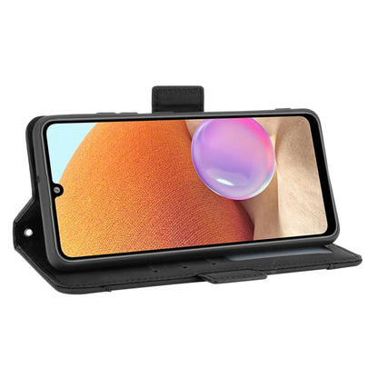 For Samsung Galaxy A32 4G Skin Feel Calf Pattern Horizontal Flip Leather Case with Holder & Card Slots & Photo Frame(Black) by buy2fix