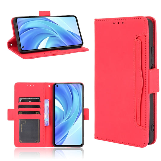 For Xiaomi Mi 11 Lite 4G / Mi 11 Lite 5G Skin Feel Calf Pattern Horizontal Flip Leather Case with Holder & Card Slots & Photo Frame(Red) - Xiaomi Cases by buy2fix | Online Shopping UK | buy2fix