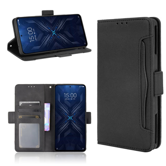 For Xiaomi Black Shark 4 Pro / 4 Skin Feel Calf Pattern Horizontal Flip Leather Case with Holder & Card Slots & Photo Frame(Black) - Xiaomi Cases by buy2fix | Online Shopping UK | buy2fix