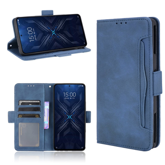 For Xiaomi Black Shark 4 Pro / 4 Skin Feel Calf Pattern Horizontal Flip Leather Case with Holder & Card Slots & Photo Frame(Blue) - Xiaomi Cases by buy2fix | Online Shopping UK | buy2fix