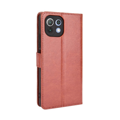 For Xiaomi MI 11 Lite 5G Retro Crazy Horse Texture Horizontal Flip Leather Case with Holder & Card Slots & Photo Frame(Brown) - Xiaomi Cases by buy2fix | Online Shopping UK | buy2fix