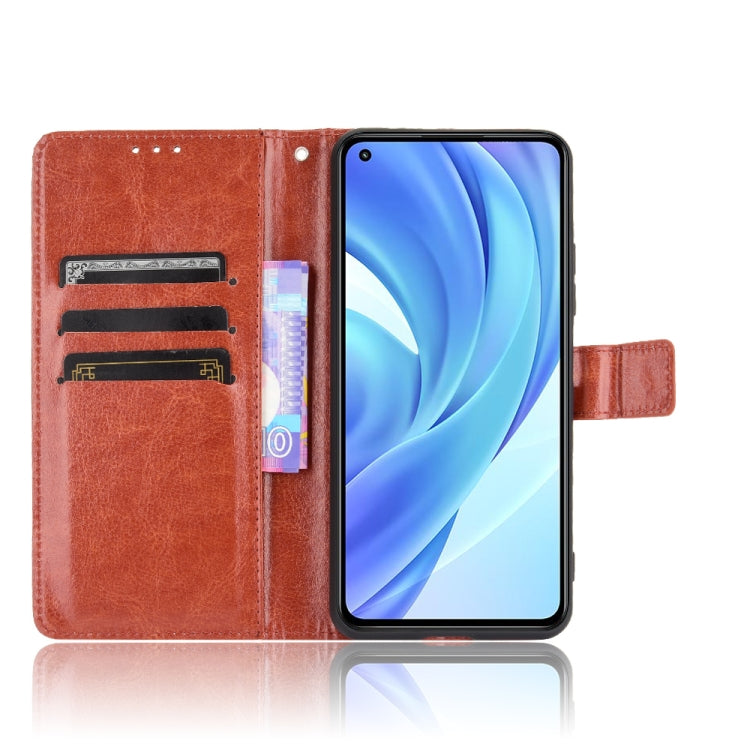 For Xiaomi MI 11 Lite 5G Retro Crazy Horse Texture Horizontal Flip Leather Case with Holder & Card Slots & Photo Frame(Brown) - Xiaomi Cases by buy2fix | Online Shopping UK | buy2fix