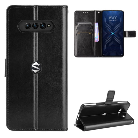 For Xiaomi Black Shark 4 / 4 Pro Retro Crazy Horse Texture Horizontal Flip Leather Case with Holder & Card Slots & Photo Frame(Black) - Xiaomi Cases by buy2fix | Online Shopping UK | buy2fix