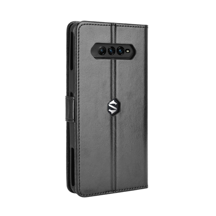 For Xiaomi Black Shark 4 / 4 Pro Retro Crazy Horse Texture Horizontal Flip Leather Case with Holder & Card Slots & Photo Frame(Black) - Xiaomi Cases by buy2fix | Online Shopping UK | buy2fix