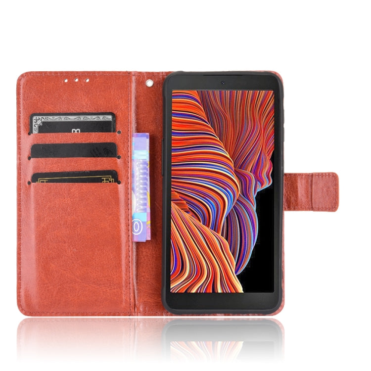 For Samsung Galaxy Xcover 5 Retro Crazy Horse Texture Horizontal Flip Leather Case with Holder & Card Slots & Photo Frame(Brown) by buy2fix