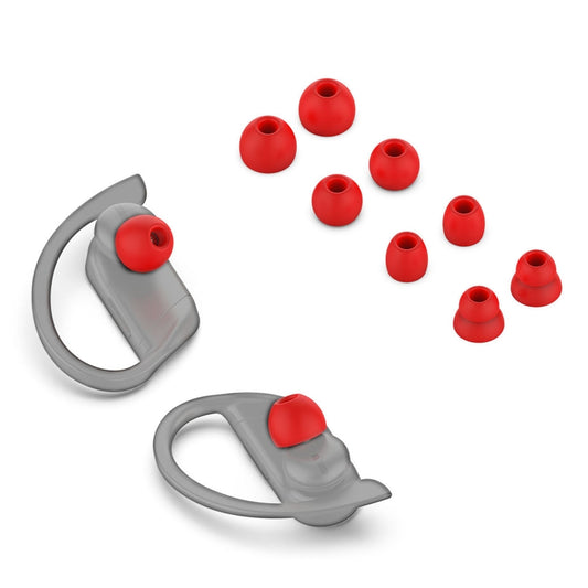4 Pairs Wireless Earphone Replaceable Silicone Ear Cap Earplugs for Huawei FreeBuds 4i / FreeLace Pro / Active Noise Canceling Earphones 3(Red) - Anti-dust & Ear Caps by buy2fix | Online Shopping UK | buy2fix