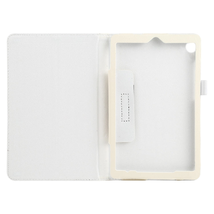 For Lenovo Tab M7 Litchi Texture Solid Color Horizontal Flip Leather Case with Holder & Pen Slot(White) - Lenovo by buy2fix | Online Shopping UK | buy2fix