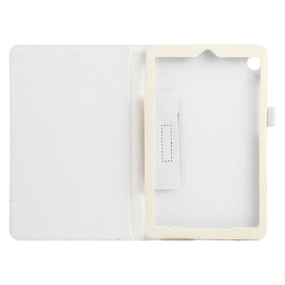 For Lenovo Tab M7 Litchi Texture Solid Color Horizontal Flip Leather Case with Holder & Pen Slot(White) - Lenovo by buy2fix | Online Shopping UK | buy2fix