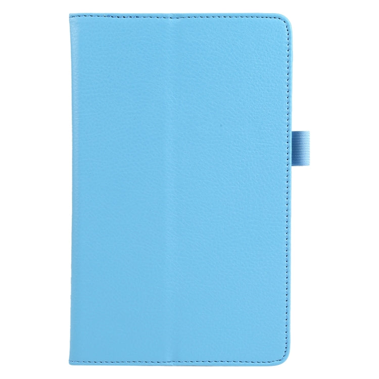 For Lenovo Tab M7 Litchi Texture Solid Color Horizontal Flip Leather Case with Holder & Pen Slot(Sky Blue) - Lenovo by buy2fix | Online Shopping UK | buy2fix