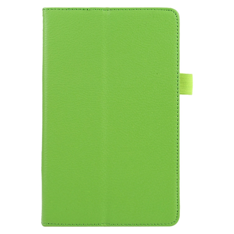 For Lenovo Tab M7 Litchi Texture Solid Color Horizontal Flip Leather Case with Holder & Pen Slot(Green) - Lenovo by buy2fix | Online Shopping UK | buy2fix