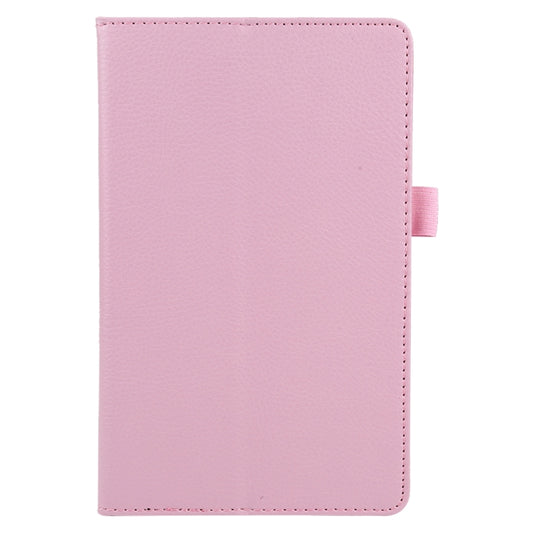 For Lenovo Tab M7 Litchi Texture Solid Color Horizontal Flip Leather Case with Holder & Pen Slot(Pink) - Lenovo by buy2fix | Online Shopping UK | buy2fix