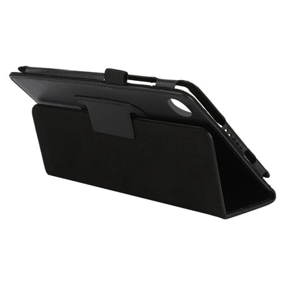 For Lenovo Tab M7 Litchi Texture Solid Color Horizontal Flip Leather Case with Holder & Pen Slot(Black) - Lenovo by buy2fix | Online Shopping UK | buy2fix