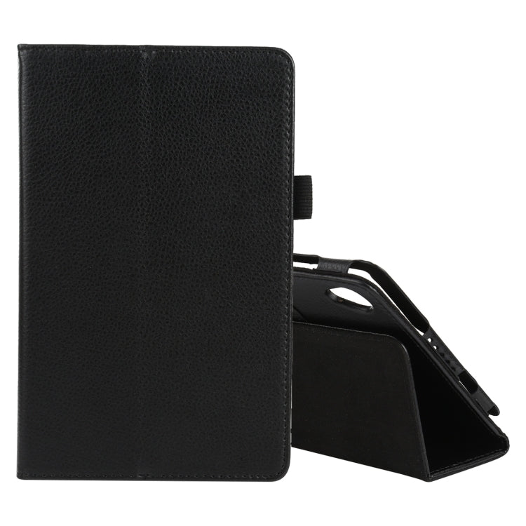 For Lenovo Tab M8 Litchi Texture Solid Color Horizontal Flip Leather Case with Holder & Pen Slot(Black) - Lenovo by buy2fix | Online Shopping UK | buy2fix