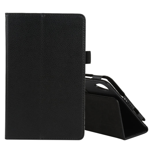 For Lenovo Tab M8 Litchi Texture Solid Color Horizontal Flip Leather Case with Holder & Pen Slot(Black) - Lenovo by buy2fix | Online Shopping UK | buy2fix