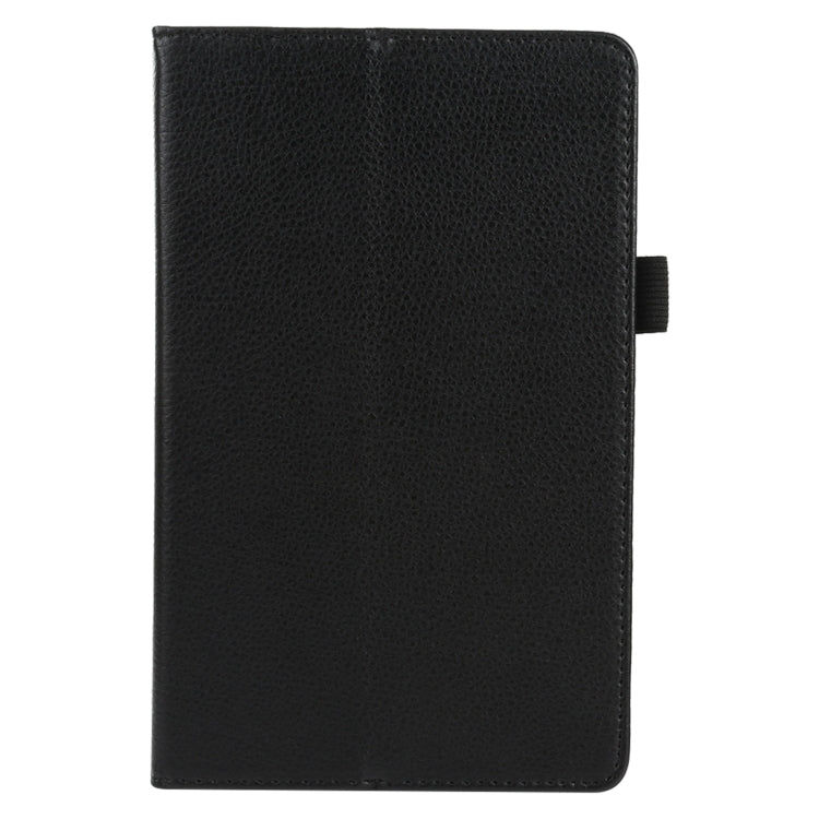 For Lenovo Tab M8 Litchi Texture Solid Color Horizontal Flip Leather Case with Holder & Pen Slot(Black) - Lenovo by buy2fix | Online Shopping UK | buy2fix