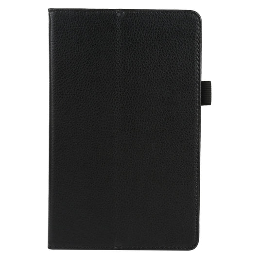 For Lenovo Tab M8 Litchi Texture Solid Color Horizontal Flip Leather Case with Holder & Pen Slot(Black) - Lenovo by buy2fix | Online Shopping UK | buy2fix