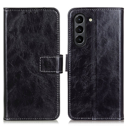 For Samsung Galaxy S21 FE Retro Crazy Horse Texture Horizontal Flip Leather Case with Holder & Card Slots & Photo Frame & Wallet(Black) by buy2fix