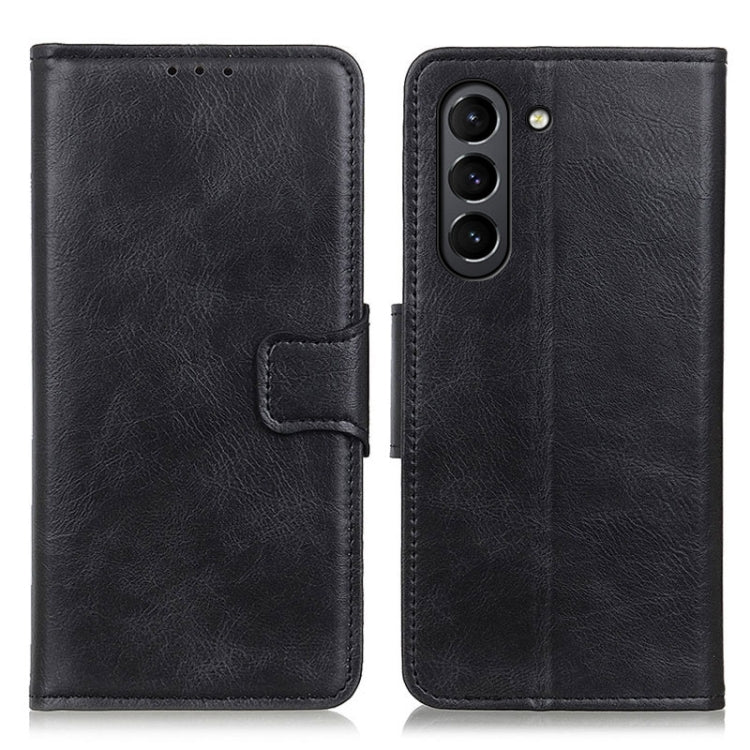 For Samsung Galaxy S21 FE Mirren Crazy Horse Texture Horizontal Flip Leather Case with Holder & Card Slots & Wallet(Black) by buy2fix