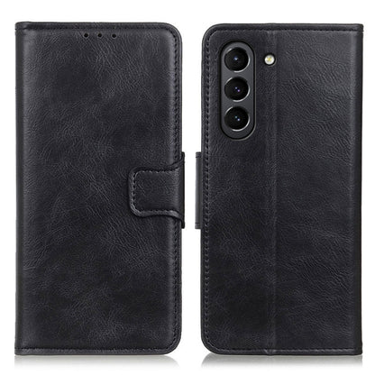 For Samsung Galaxy S21 FE Mirren Crazy Horse Texture Horizontal Flip Leather Case with Holder & Card Slots & Wallet(Black) by buy2fix