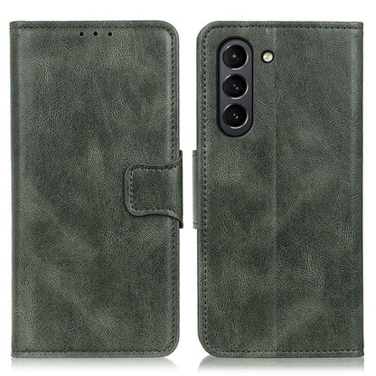For Samsung Galaxy S21 FE Mirren Crazy Horse Texture Horizontal Flip Leather Case with Holder & Card Slots & Wallet(Dark Green) by buy2fix