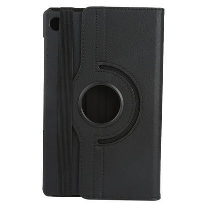 For Lenovo M10 HD Litchi Texture Solid Color Horizontal Flip Leather Case with Holder & Pen Slot(Black) - Lenovo by buy2fix | Online Shopping UK | buy2fix