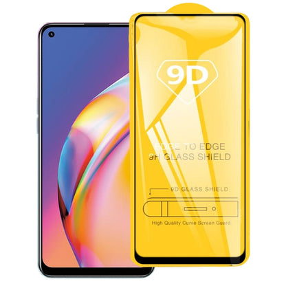 For OPPO Reno5 F 9D Full Glue Full Screen Tempered Glass Film - OPPO Tempered Glass by buy2fix | Online Shopping UK | buy2fix