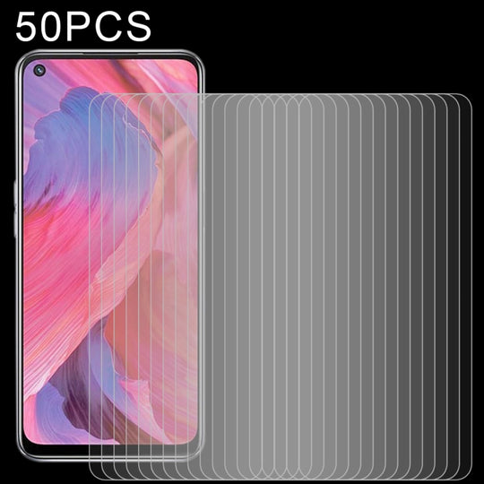 For OPPO A74 5G 50pcs 0.26mm 9H 2.5D Tempered Glass Film
