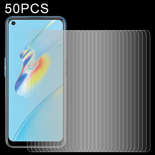For OPPO A54 50 PCS 0.26mm 9H 2.5D Tempered Glass Film
