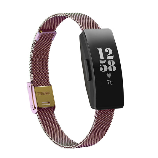 For Fitbit Inspire / Inspire HR / Ace 2 Double Insurance Buckle Milanese Watch Band(Colorful) - Watch Bands by buy2fix | Online Shopping UK | buy2fix