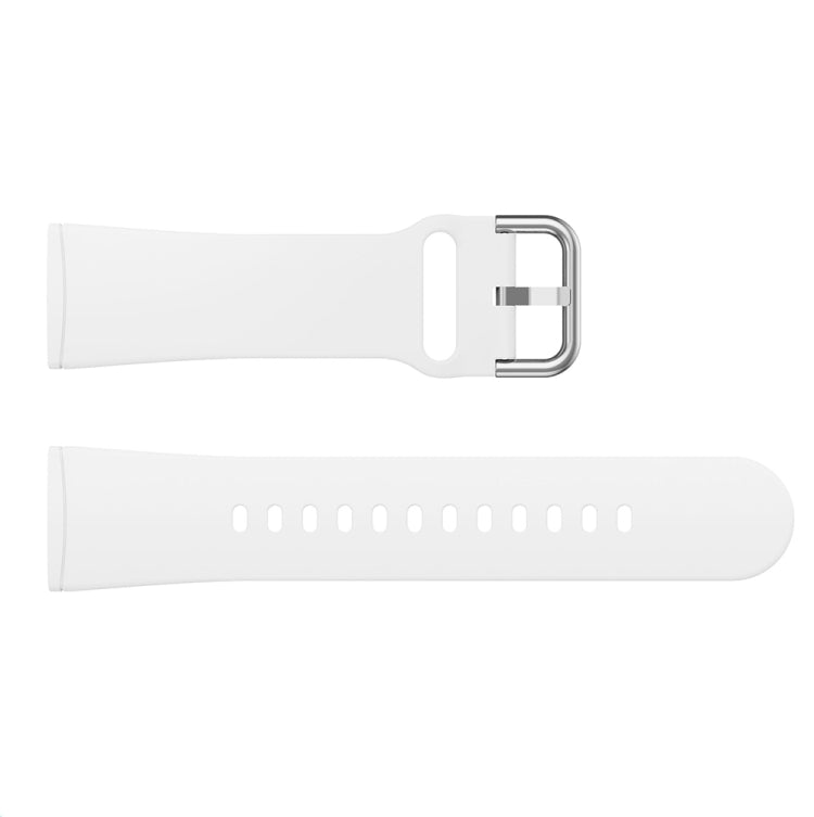 For Fitbit Versa 3 Silicone Watch Band(White) - Watch Bands by buy2fix | Online Shopping UK | buy2fix