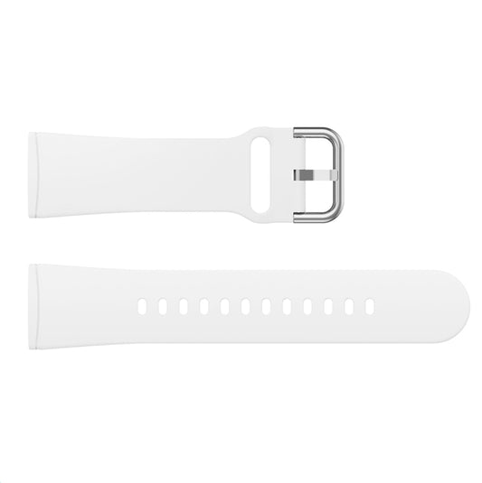 For Fitbit Versa 3 Silicone Watch Band(White) - Watch Bands by buy2fix | Online Shopping UK | buy2fix