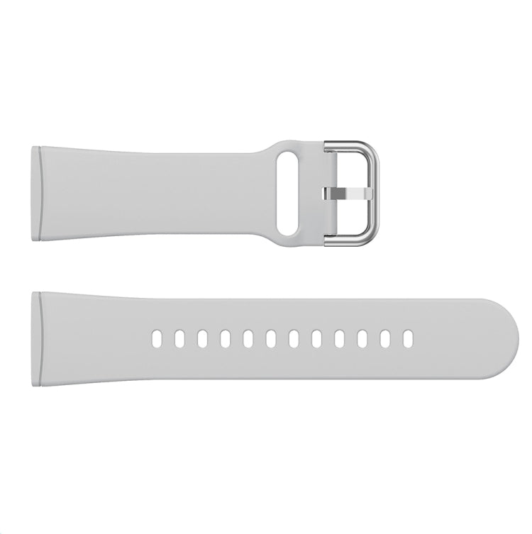 For Fitbit Versa 3 Silicone Watch Band(Grey) - Watch Bands by buy2fix | Online Shopping UK | buy2fix