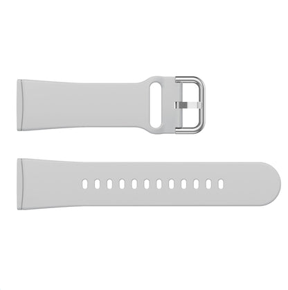 For Fitbit Versa 3 Silicone Watch Band(Grey) - Watch Bands by buy2fix | Online Shopping UK | buy2fix