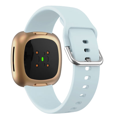 For Fitbit Versa 3 Silicone Watch Band(Light Blue) by buy2fix