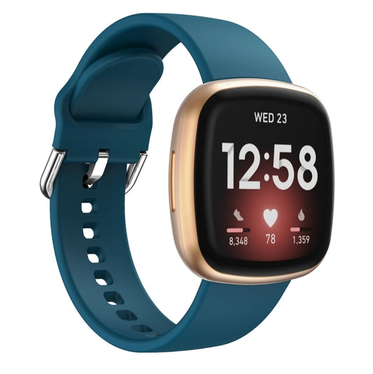 For Fitbit Versa 3 Silicone Watch Band(Dark Green) - Watch Bands by buy2fix | Online Shopping UK | buy2fix