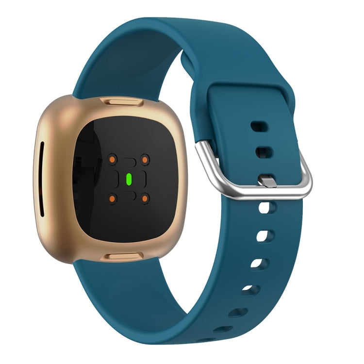 For Fitbit Versa 3 Silicone Watch Band(Dark Green) - Watch Bands by buy2fix | Online Shopping UK | buy2fix