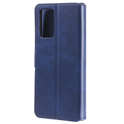 For OPPO A55 5G / A54 4G / Realme V11 5G Classic Calf Texture PU + TPU Horizontal Flip Leather Case with Holder & Card Slots & Wallet(Blue) - Realme Cases by buy2fix | Online Shopping UK | buy2fix