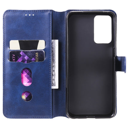 For OPPO A55 5G / A54 4G / Realme V11 5G Classic Calf Texture PU + TPU Horizontal Flip Leather Case with Holder & Card Slots & Wallet(Blue) - Realme Cases by buy2fix | Online Shopping UK | buy2fix