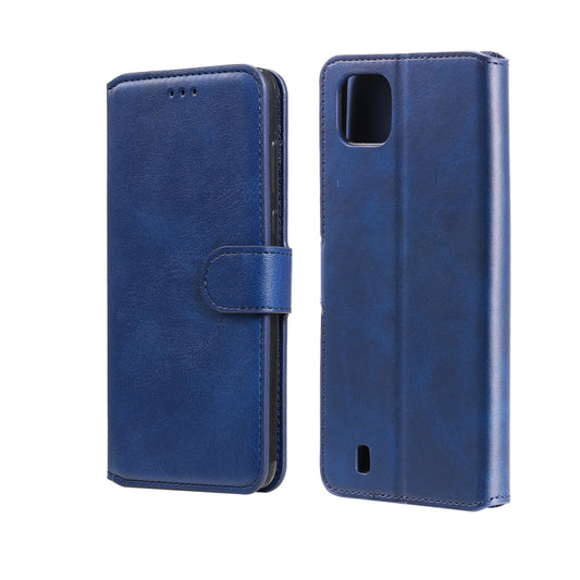 For OPPO Realme C20 Classic Calf Texture PU + TPU Horizontal Flip Leather Case with Holder & Card Slots & Wallet(Blue) - Realme Cases by buy2fix | Online Shopping UK | buy2fix