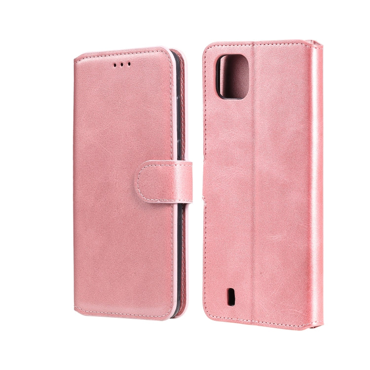 For OPPO Realme C20 Classic Calf Texture PU + TPU Horizontal Flip Leather Case with Holder & Card Slots & Wallet(Rose Gold) - Realme Cases by buy2fix | Online Shopping UK | buy2fix