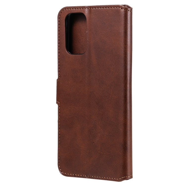 For Xiaomi Redmi Note 10 4G / Note 10S Classic Calf Texture PU + TPU Horizontal Flip Leather Case with Holder & Card Slots & Wallet(Brown) - Xiaomi Cases by buy2fix | Online Shopping UK | buy2fix