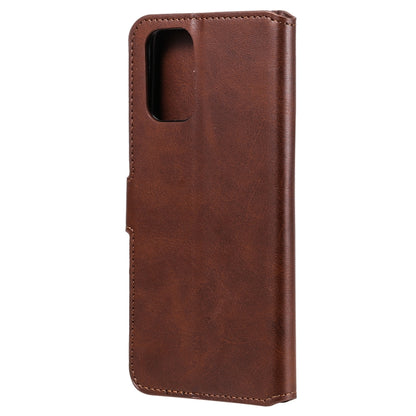 For Xiaomi Redmi Note 10 4G / Note 10S Classic Calf Texture PU + TPU Horizontal Flip Leather Case with Holder & Card Slots & Wallet(Brown) - Xiaomi Cases by buy2fix | Online Shopping UK | buy2fix